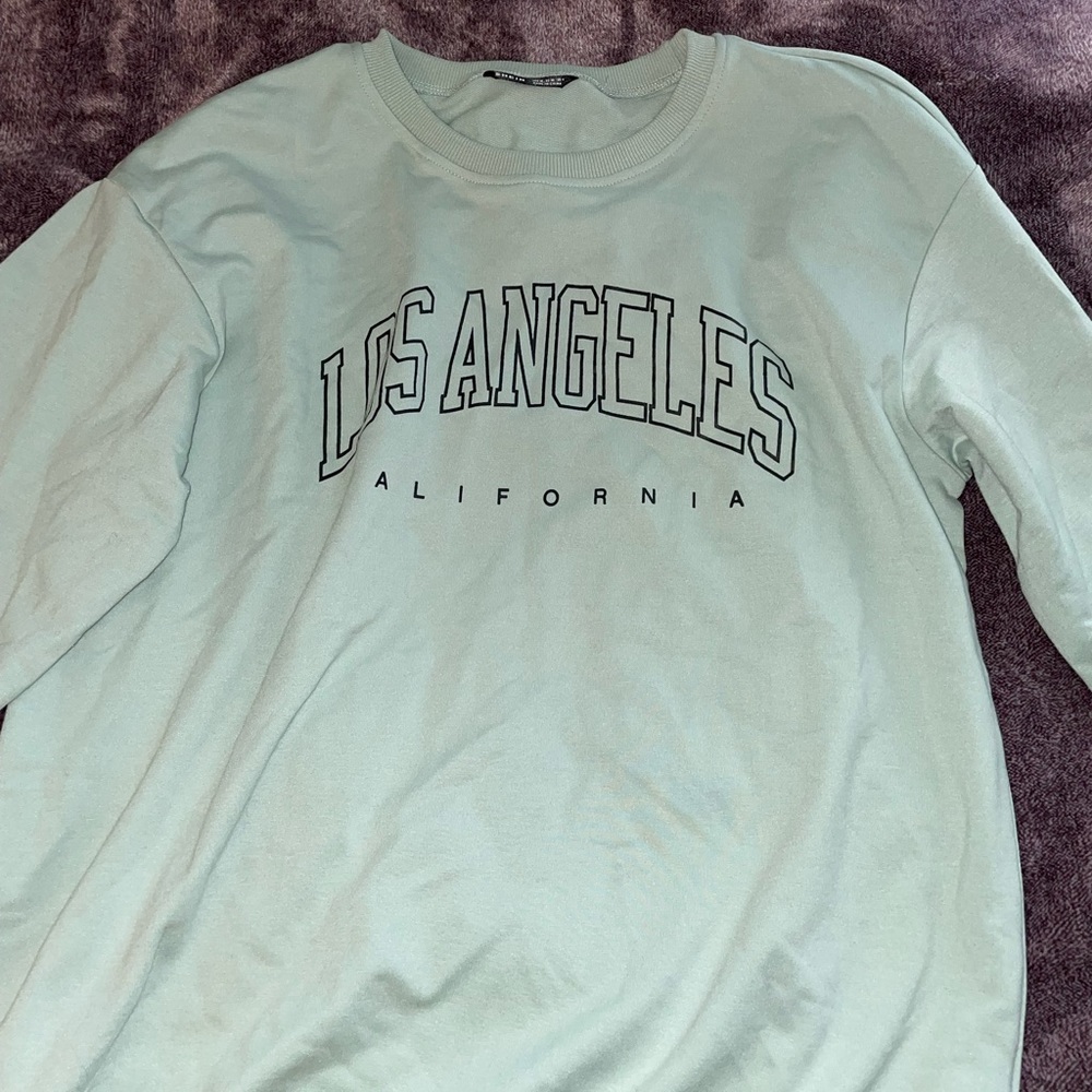 Mint green crewneck
